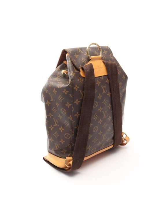 Louis Vuitton Backpack Montsouris GM Monogram Canvas Leather main image 12